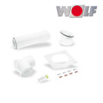 Wolf Anschluss-Set C43X, DN110/160 für Luft-/Abgasschornstein, ru., 2651766