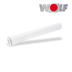 Wolf Abgasrohr DN60, Länge 500mm aus Polypropylen bis 120°C