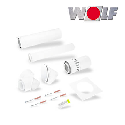 wolf-2651994-1 Wolf Anschluss-Set B33 DN110/160 Abgasleitung im Schacht, raumluftabhängig
