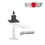 Wolf Anschluss-Set C93x DN110/160 flexibel im Schacht DN110, Abdeckung VA