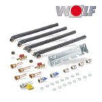 Wolf Anschluss-Set für CSZ-2, Vor- und Rückläufe für Heiz- und Solarkreis