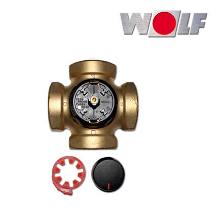 wolf-8908809-1 Wolf 4-Wegemischer DN20, kvs 6,3, Messing