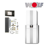 Wolf CGS-2-14/150R Gas-Brennwert-Zentrale mit Rohrwendelspeicher, BM-2, HE-Pumpe