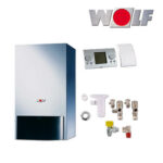 Wolf CGU-2-10 10kW Gas-Heiztherme, Bedienmodul BM, Aufputz, E / H